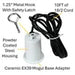 Halco ACC-HKMOG-10 Ceramic EX39 Mogul Base Adapter/Socket With 10 Foot 18/2 Shielded Cable White Housing Metal Hook With Safety Latch (10242)