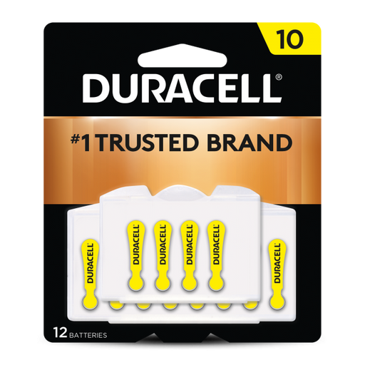 Duracell 4133382048 Duracell Easy Tab Hearing Aid 12 Pack (DA10B12)