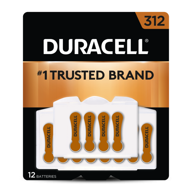 Duracell 4133383648 Duracell Easy Tab Hearing Aid 12 Pack (DA312B12ZMR09)