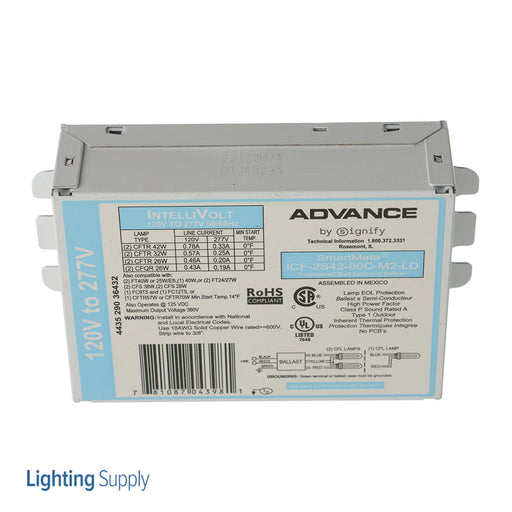 Advance ICF2S4290CM2LD35M Electronic Ballast-2 42W Compact Fluorescent (913710262302)