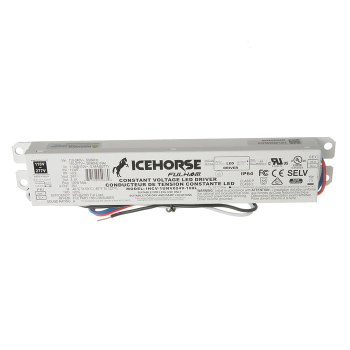 Fulham IceHorse 100W 24V Constant Voltage LED Driver 110Vac-277Vac (IHCV-1UNV024V-100L)