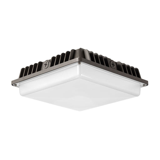 ATLAS LED Industrial Low Profile Canopy Fully Selectable 5000Lm-9000Lm 3000K/4000K/5000K 120-277V 0-10V Dimming 80 CRI Bronze (ILCS5-9L)