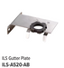 GM Lighting ILS Gutter Plate Brass Insert Aluminum Plate [2X] Stainless Steel Screws (ILS-A520-AB)