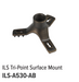 GM Lighting ILS Tri-Point Surface Mount Brass Antique Brass Finish [3X] Stainless Steel Black Screws (ILS-A530-AB)
