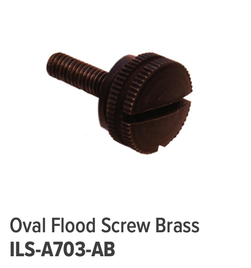 GM Lighting ILS Oval Flood Screw Brass (ILS-A703-AB)