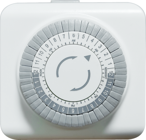 GM Lighting ILS Mechanical Timer 120Vac 3-Prong Plastic Case (ILS-C100M)