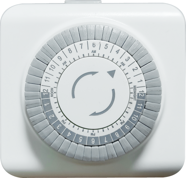 GM Lighting ILS Mechanical Timer 120Vac 3-Prong Plastic Case (ILS-C100M)