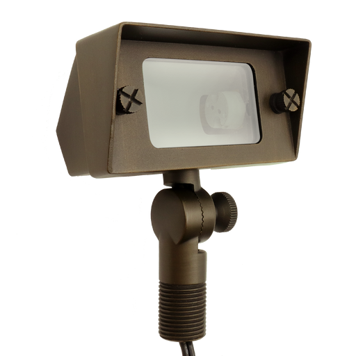 GM Lighting ILS Directional 500 4.0 Inch Flood Light Antique Brass ILS-A110P Stake - G4 Lamp 4W Maximum [Not Included] (ILS-D500-AB)