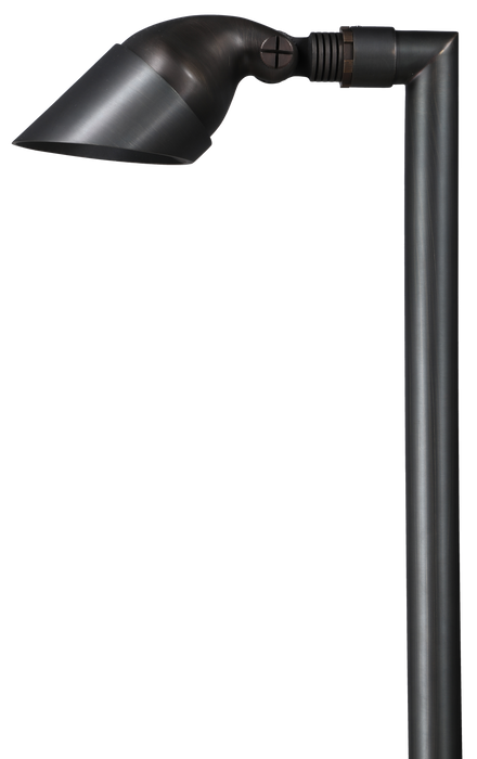 GM Lighting ILS Path 300 Oval Path Light 24 Inch Antique Brass 90 Degree Stem Adjustable Angle ILS-A100P Stake - G4 Lamp 4W Maximum [Not Included] (ILS-P300-AB)