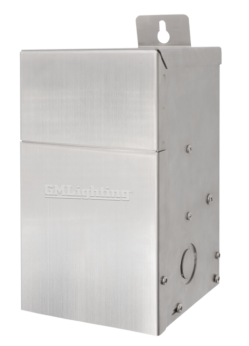 GM Lighting ILS Transformer 75W Stainless Steel Case Built-In Manual Timer 120Vac Input 12/15Vac Output (ILS-S075A-SS)