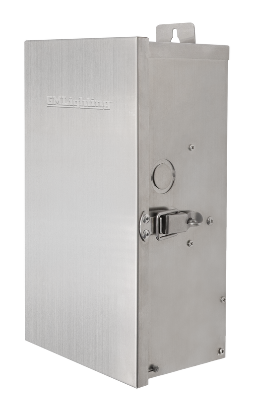 GM Lighting ILS Transformer 300W Stainless Steel Case Plug For Control 120Vac Input 12/13/14/15/17/18/22Vac Output (ILS-S300B-SS)