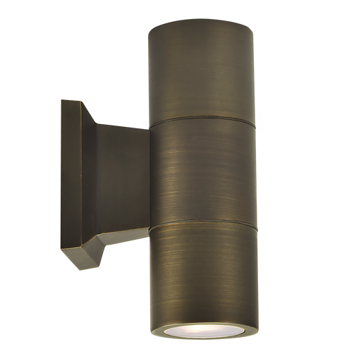 GM Lighting ILS Up/Down 2.4 Inch Wall Mounted Light 15 Foot 18/2 AWG Cord Clear Glass Lens Antique Brass (ILS-WM202-AB)