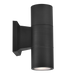 GM Lighting ILS Up/Down 2.4 Inch Wall Mounted Light 15 Foot 18/2 AWG Cord Clear Glass Lens Black (ILS-WM202-BK)