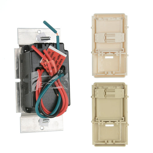 Leviton 5 Amp 120VAC 60Hz Single-Pole IllumaTech Full Range Preset Electro-Mechanical Slide Fan Speed Control LED Locator Light White (IPF05-1LZ)