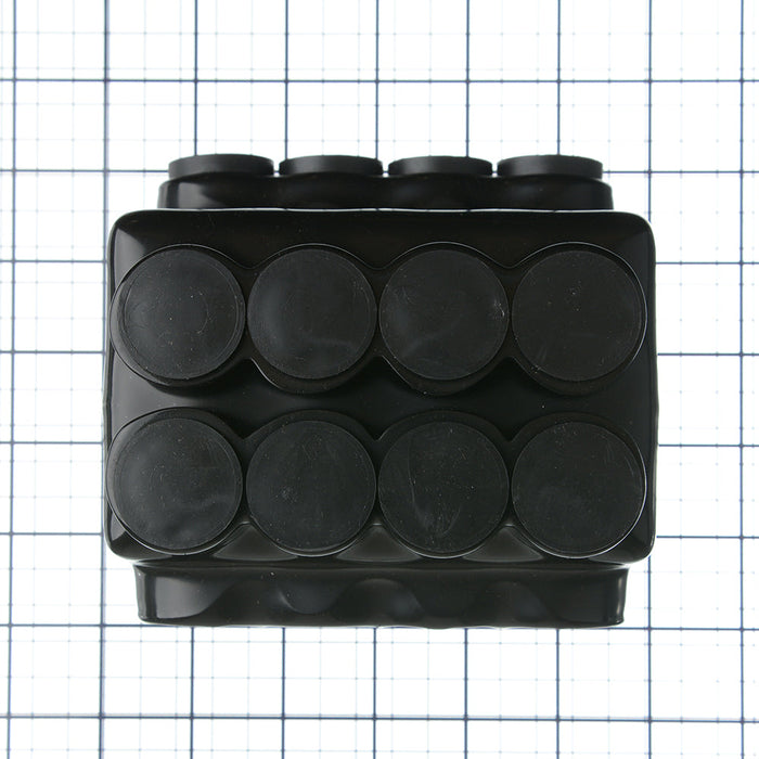 NSI 500 MCM-4 AWG Stacked Polaris Insulated Multi-Tap Connector 8-Port Double Sided Entry (IPLDS500-8)