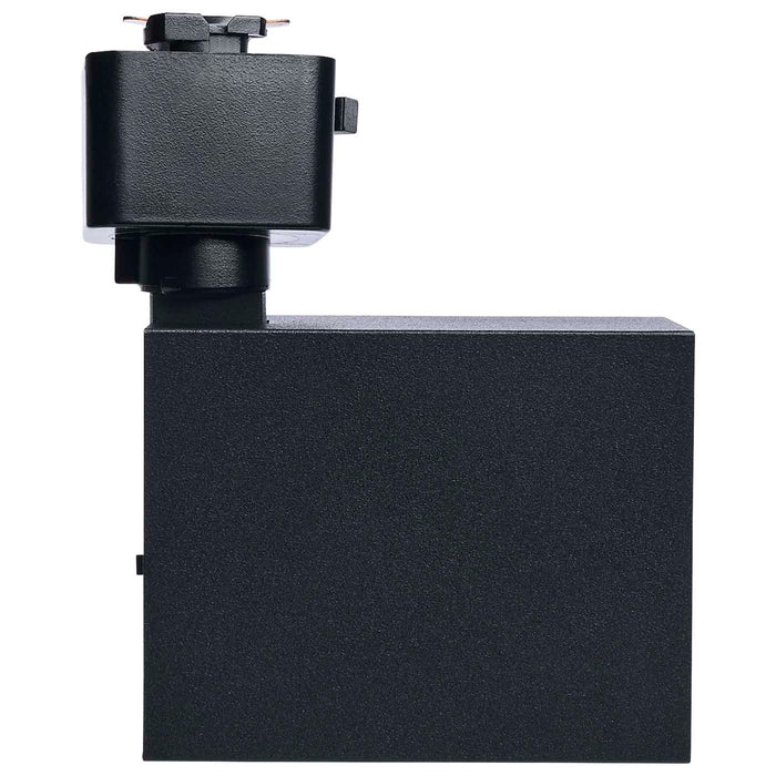 SATCO/NUVO 8W Square LED Track Head CCT Selectable 2700K/3000K/3500K/4000K/5000K Dim To Warm J Style 36 Degree Beam Angle 120V Black (JH5052)