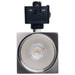 SATCO/NUVO 8W Square LED Track Head CCT Selectable 2700K/3000K/3500K/4000K/5000K Dim To Warm J Style 36 Degree Beam Angle 120V Brushed Nickel (JH5053)