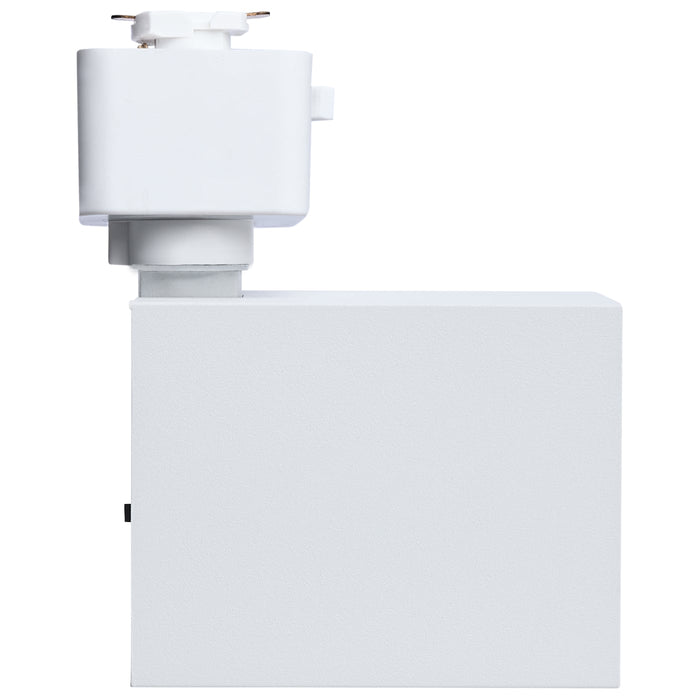 SATCO/NUVO 8W Square LED Track Head CCT Selectable 2700K/3000K/3500K/4000K/5000K Dim To Warm J Style 48 Degree Beam Angle 120V White (JH5054)