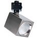 SATCO/NUVO 8W Square LED Track Head CCT Selectable 2700K/3000K/3500K/4000K/5000K Dim To Warm J Style 48 Degree Beam Angle 120V Brushed Nickel (JH5056)