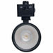 SATCO/NUVO 8W Round LED Track Head CCT Selectable 2700K/3000K/3500K/4000K/5000K Dim To Warm J Style 36 Degree Beam Angle 120V Black (JH5062)