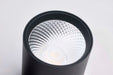 SATCO/NUVO 8W Round LED Track Head CCT Selectable 2700K/3000K/3500K/4000K/5000K Dim To Warm J Style 48 Degree Beam Angle 120V Black (JH5065)