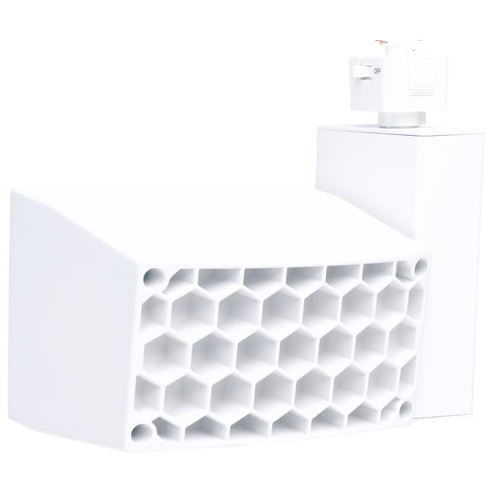 SATCO/NUVO LED Commercial J-Style Track Head Wattage/CCT Selectable 30W/40W/50W 2700K/3000K/3500K/4000K/5000K 90 CRI White Finish Phase Cut Dimming (JH6001)