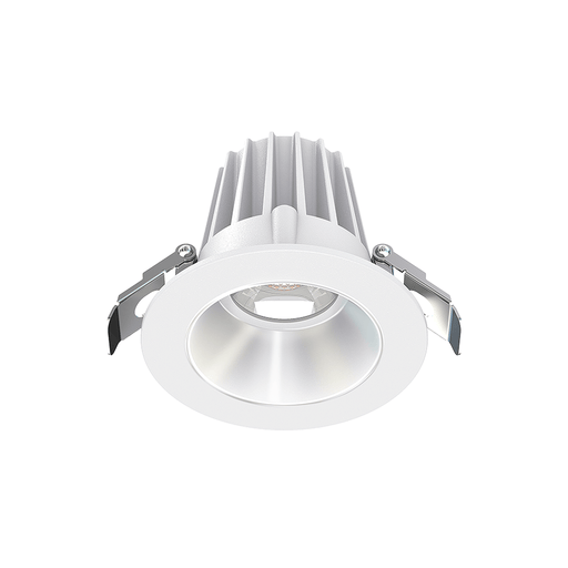 Lotus LED Lights 2 Inch Round Recessed White Trim LED 9W CCT Selectable 2700K/3000K/3500K/4000K/5000K Alzak Reflector 36 Degree Air Tight 90 CRI (JXL-COB02-R09W-5CCT-WH-2RR-SM-AZ)