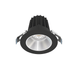 Lotus LED Lights 2 Inch Round Recessed Black Trim LED 9W CCT Selectable 2700K/3000K/3500K/4000K/5000K Alzak Reflector 36 Degree Air Tight 90 CRI (JXL-COB02-R09W-5CCT-BK-2RR-SM-AZ)