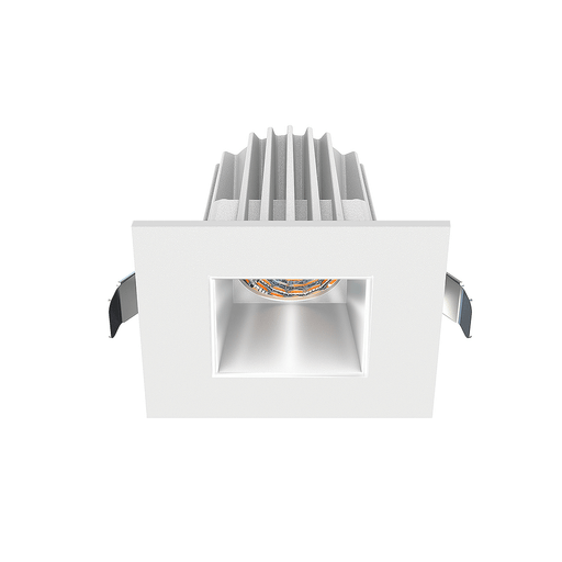 Lotus LED Lights 2 Inch Square Recessed White Trim LED 9W CCT Selectable 2700K/3000K/3500K/4000K/5000K Alzak Reflector 36 Degree Air Tight 90 CRI (JXL-COB02-S09W-5CCT-WH-2SR-SM-AZ)