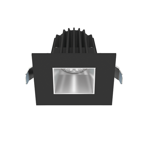 Lotus LED Lights 2 Inch Square Recessed Black Trim LED 9W CCT Selectable 2700K/3000K/3500K/4000K/5000K Alzak Reflector 36 Degree Air Tight 90 CRI (JXL-COB02-S09W-5CCT-BK-2SR-SM-AZ)
