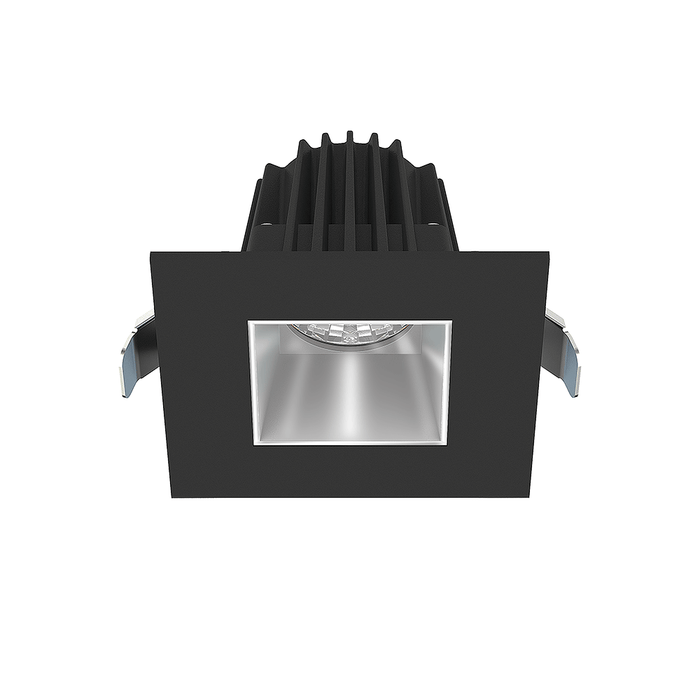 Lotus LED Lights 2 Inch Square Recessed Black Trim LED 9W CCT Selectable 2700K/3000K/3500K/4000K/5000K Alzak Reflector 36 Degree Air Tight 90 CRI (JXL-COB02-S09W-5CCT-BK-2SR-SM-AZ)