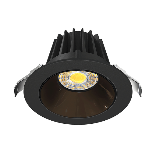 Lotus LED Lights 4 Inch Round Recessed Black Trim LED 15W CCT Selectable 2700K/3000K/3500K/4000K/5000K Black Chrome Reflector 36 Degree Air Tight 90 CRI (JXL-COB04-R15W-5CCT-BK-4RR-SM-BC)