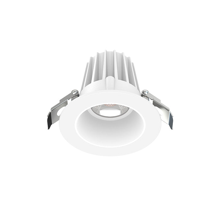Lotus LED Lights 2 Inch Round Recessed White Trim LED 9W CCT Selectable 2700K/3000K/3500K/4000K/5000K Smooth White Reflector 36 Degree Air Tight 90 CRI (JXL-COB02-R09W-5CCT-WH-2RR-SM-WH)