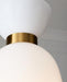 Generation Lighting Londyn Tall Pendant Burnished Brass with Milk White Glass With Milk White Glass Shade/Milk White Glass Shade (KSP1031BBSMG)