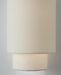 Generation Lighting Sawyer Sconce Burnished Brass Finish With White Linen Fabric Shade (KSW1042BBS)