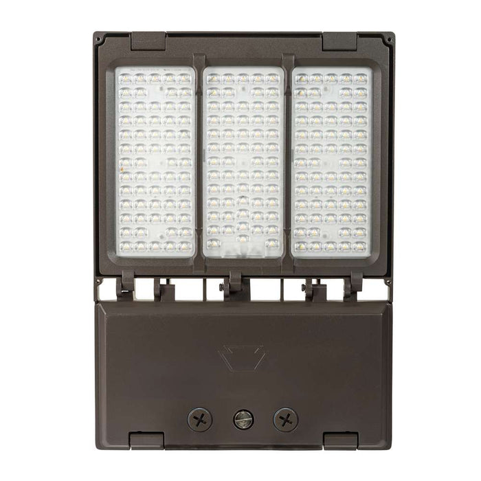 Keystone 140W 5000K LED Area Light Optics Selectable A [Type III And V] 120-277V Input 0-10V Dimming Bronze NEMA Twist Lock Receptacle/Shorting Cap (KT-ALED140-M2-OSA-NM-850-VDIM/G2)