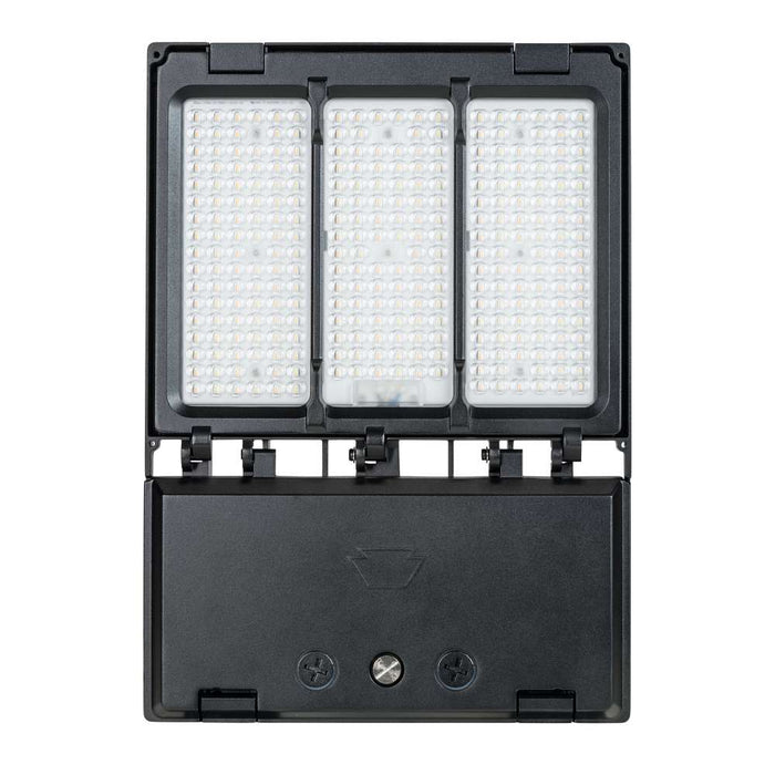 Keystone LED Area Light Selectable 140W/100W/70W 3000K/4000K/5000K Optics Selectable A 120-277V 0-10V Black NEMA Twist Lock Receptacle/Shorting Cap (KT-ALED140PS-M2-OSA-NM-8CSB-VDIM-B/G2)