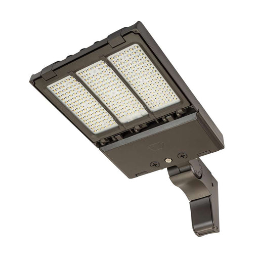 Keystone LED Area Light 140W/100W/70W 3000K/4000K/5000K Type III And V 120-277V 0-10V Pole Mount Bronze NEMA Twist Lock Receptacle/Shorting Cap (KT-ALED140PS-M2-OSA-PMA-8CSB-VDIM/G2)