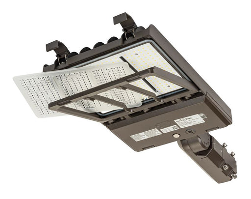 Keystone 140W Power/Color Select LED Area Light With NEMA Type 7-Pin Twist Lock Receptacle And Shorting Cap Series 2 Medium Housing Optics (KT-ALED140PS-M2-OSB-SF-8CSB-VDIM-P)