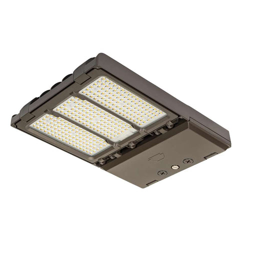 Keystone LED Area Light Selectable 140W/100W/70W 3000K/4000K/5000K Optics Selectable 277-480V 0-10V Bronze NEMA Twist Lock Receptacle/Shorting Cap (KT-ALED140PSHV-M2-OSA-NM-8CSB-VDIM/G2)