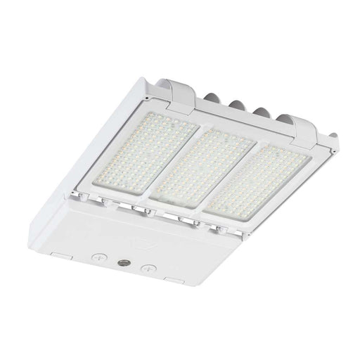 Keystone LED Area Light Selectable 140W/100W/70W 3000K/4000K/5000K 277-480V 0-10V Dimming White NEMA Twist Lock Receptacle/Shorting Cap (KT-ALED140PSHV-M2-OSA-NM-8CSB-VDIM-W/G2)