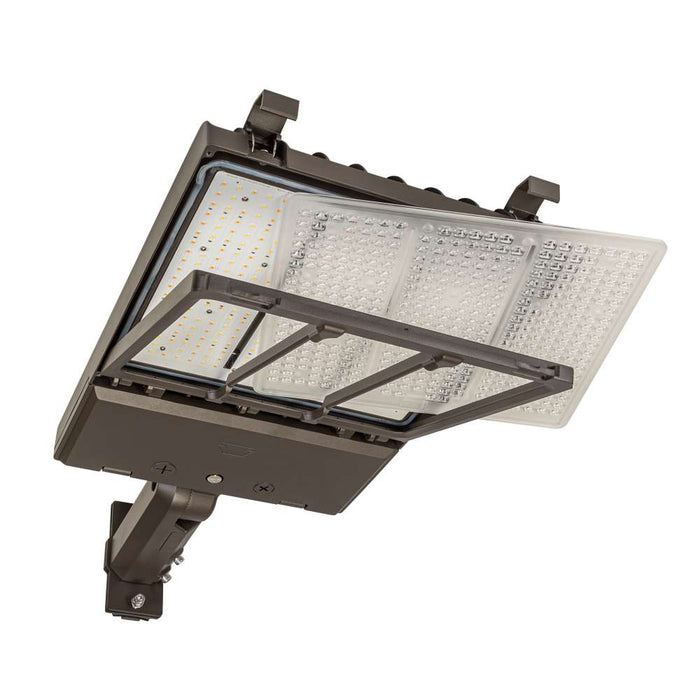 Keystone LED Area Light 290W/210W/185W 3000K/4000K/5000K Type III/V 120-277V 0-10V Slipfitter Mount Bronze NEMA Twist Lock Receptacle/Shorting Cap (KT-ALED290PS-L2-OSA-USF-8CSB-VDIM/G2)