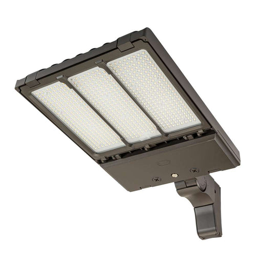 Keystone LED Area Light 290W/210W/185W 3000K/4000K/5000K Type III And V 120-277V 0-10V Pole Mount Bronze NEMA Twist Lock Receptacle/Shorting Cap (KT-ALED290PS-L2-OSA-PMA-8CSB-VDIM/G2)