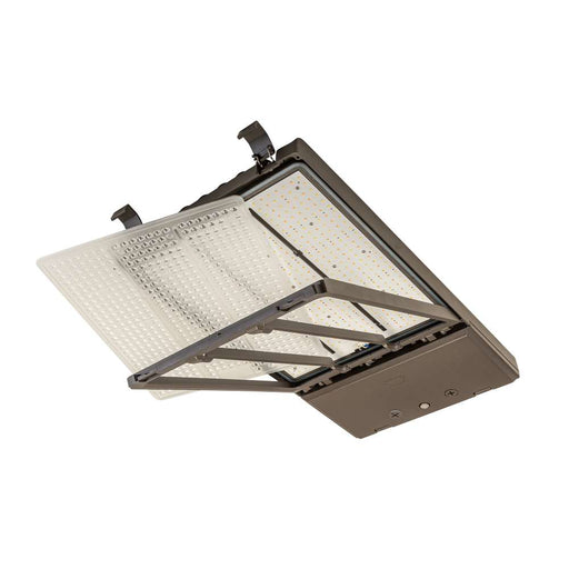 Keystone LED Area Light Selectable 340W/290W/210W 3000K/4000K/5000K Type III And V 120-277V 0-10V Bronze NEMA Twist Lock Receptacle/Shorting Cap (KT-ALED340PS-VL2-OSA-NM-8CSB-VDIM/G2)