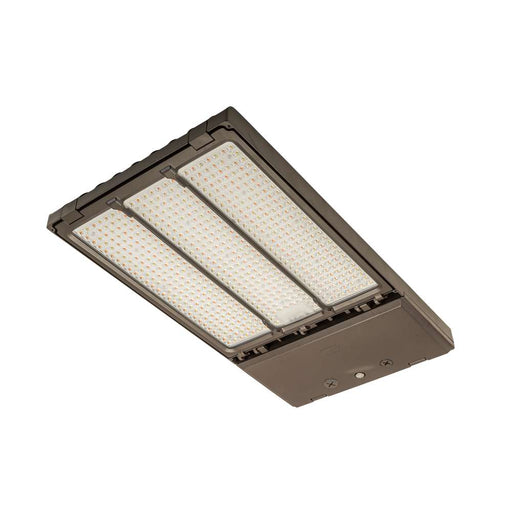 Keystone LED Area Light Selectable 420W/340W/290W 3000K/4000K/5000K Type III And V 120-277V 0-10V Bronze NEMA Twist Lock Receptacle/Shorting Cap (KT-ALED420PS-VL2-OSA-NM-8CSB-VDIM/G2)