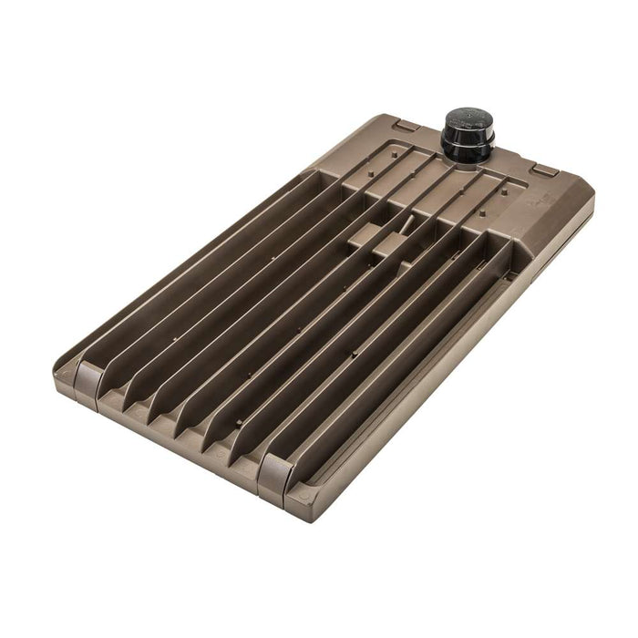 Keystone LED Area Light Selectable 420W/340W/290W 3000K/4000K/5000K Type III And V 120-277V 0-10V Bronze NEMA Twist Lock Receptacle/Shorting Cap (KT-ALED420PS-VL2-OSA-NM-8CSB-VDIM/G2)