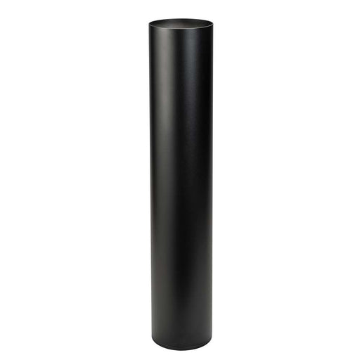 Keystone 6 Inch Diameter 36 Inch Tall Bollard Base Black Used With KT-BLED24PS Bollard Head (KT-BLED-6R-UNV-KIT-B)