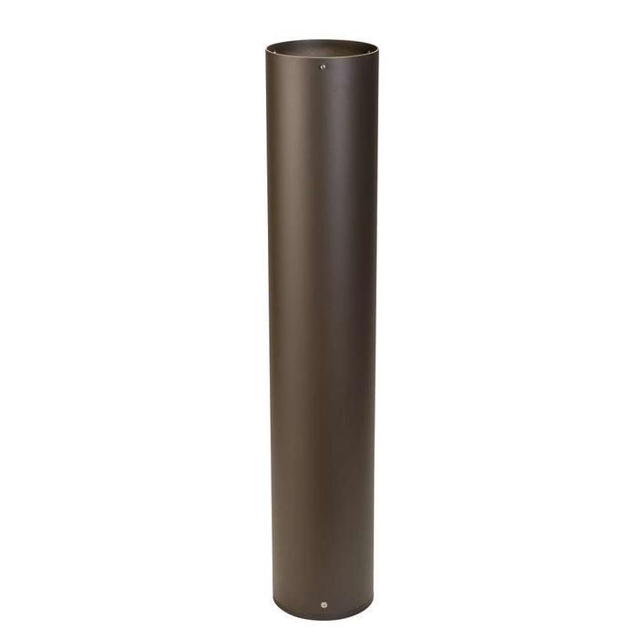 Keystone 6 Inch Diameter 36 Inch Tall Bollard Base Bronze Used With KT-BLED24PS Bollard Head (KT-BLED-6R-UNV-KIT)