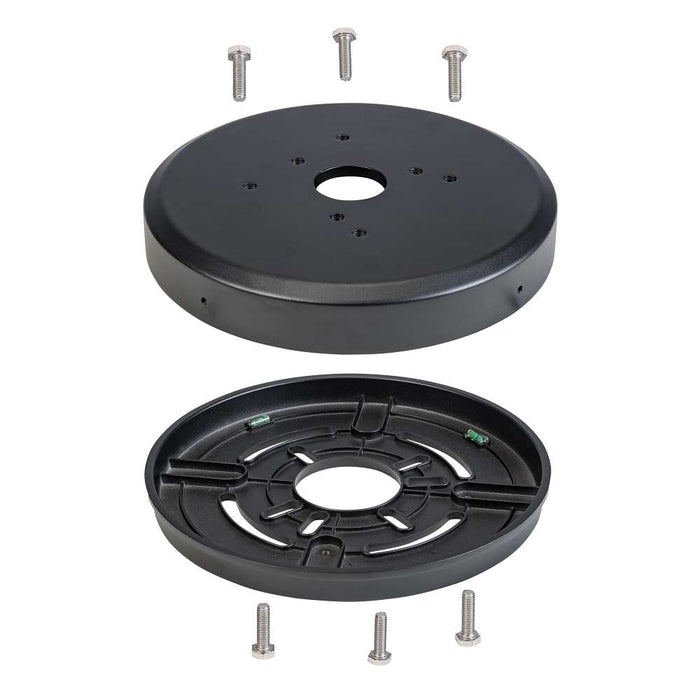 Keystone Retrofit Plate Includes Adaptor And Cover Black Used With Legacy 8 Inch Bollards (KT-BLED-PLATE-KIT-B)