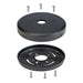 Keystone Retrofit Plate Includes Adaptor And Cover Black Used With Legacy 8 Inch Bollards (KT-BLED-PLATE-KIT-B)